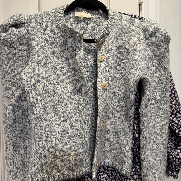 Ulla JohnsonKnit Cardigan with Wooden Buttons